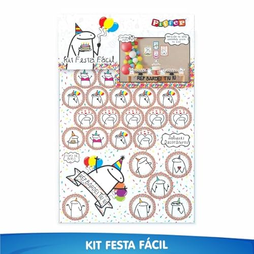 Kit Festa Fácil Flork Meme Aniversário Criança Infantil Quadrinhos