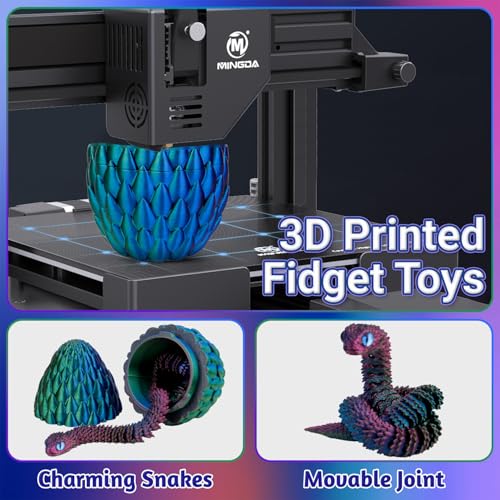 3D Printed Fidget Toy, 3D Printed Snake in Egg, 3d Printed Animals Collectable 3D Dragon Egg Snake Toys for Home and Office Decoration