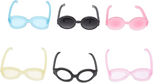 Miniatura 1 de Kisangel 40 lentes de muñeca de gafas de sol miniatura mini gafas de sol para decoración de bricolaje accesorios de vestimenta de muñecas