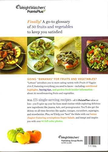 WeightWatchers PointsPlus Fruits & Veggies A to Z B005LBZT7W Book Cover