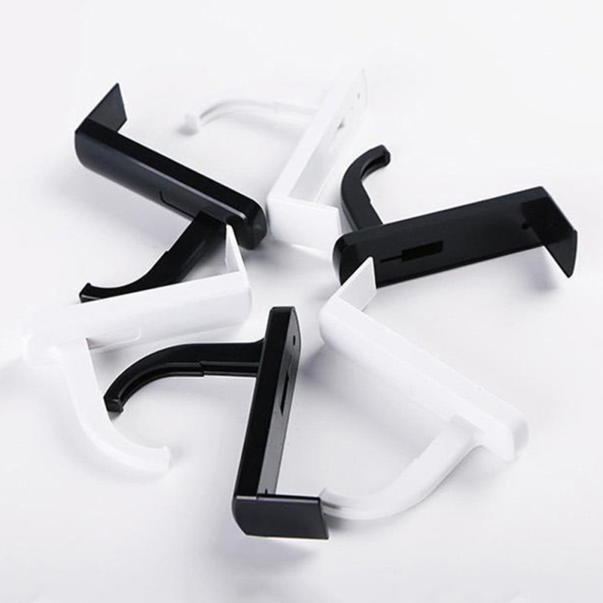 Self Adhesive Headphone Hanger Hook 2pcs Plastic Holder for Monitors image 4