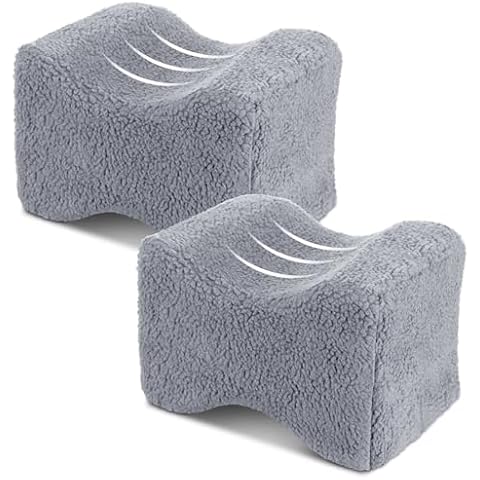 Buryeah Sherpa Knee Pillow Covers Set Cover