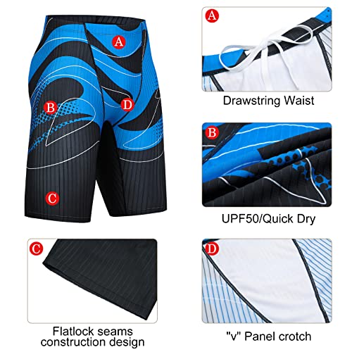 Beroy Men's Swimsuit Jammer Men Swimwear Shorts Men's Athletic Swimwear Jammers Blue3Xl #TOP3