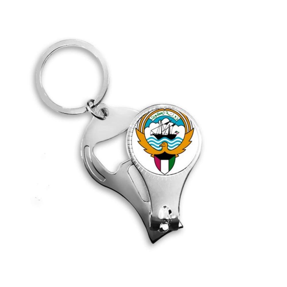 Bouteille décapsuleur porte-clés emblème Koweït Afrique cadeau original