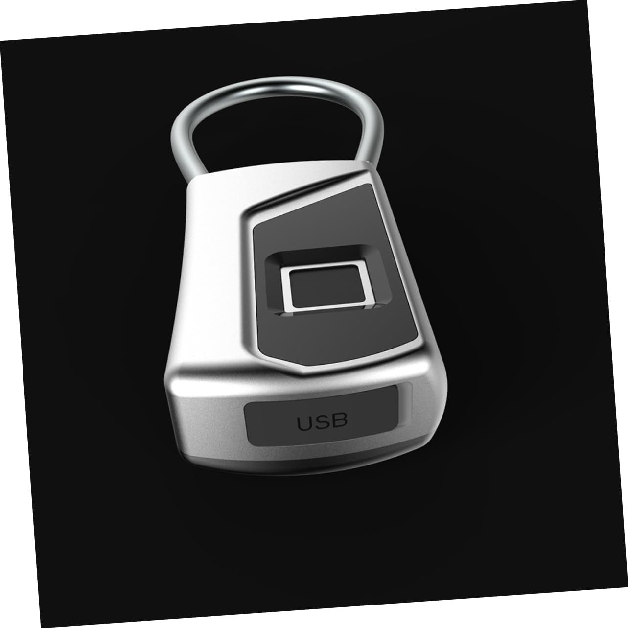 VILLCASE Padlock Electronic Lock for Outdoor Use USB Rechargeable Supports up to Fingerprints for Luggage Cabinets Bikes and More