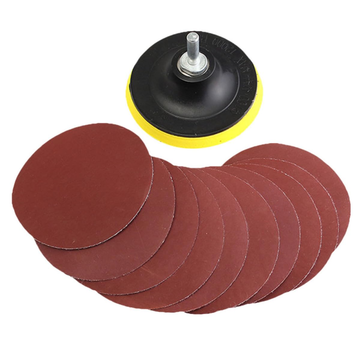 100pcs Round Self-Adhesive Emery Papers 25mm Sanding Discs for Metal and Iron with Sturdy Flocking Surface, Easy to Use Sandpaper Pads for Polishing and Grinding Tasks