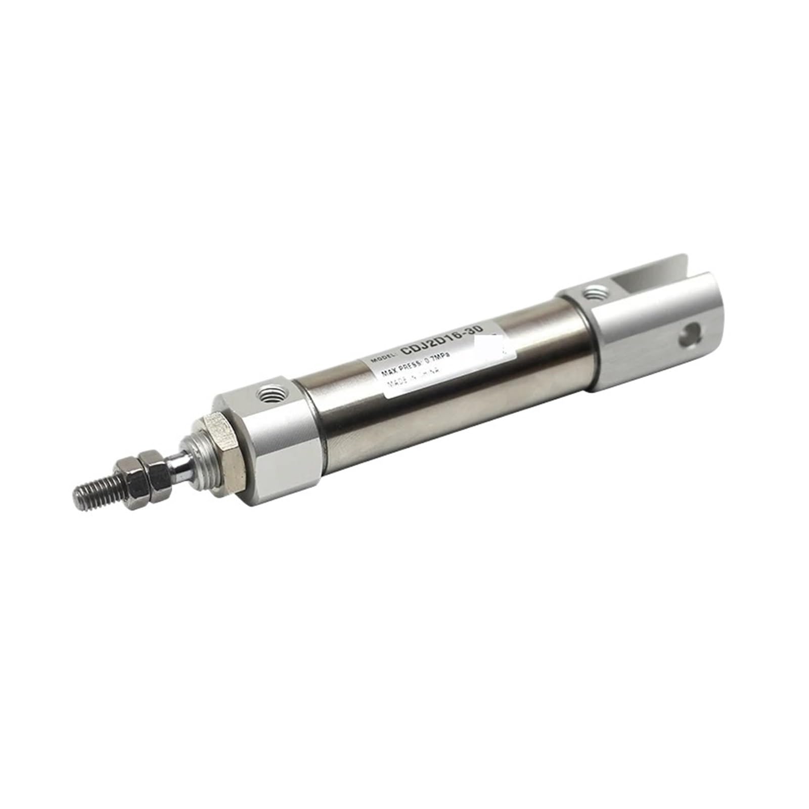 Cilindro neumático simple efecto CJ2D16 mini con doble pasador de horquilla de 16mm