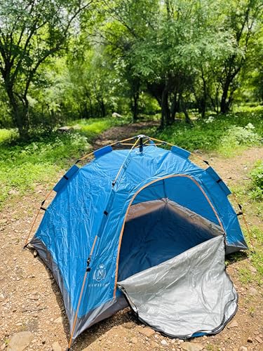 Image of Outdoor Pop Up Captain Tent Water-Resistant Portable Instant Camping Tent for 1-2 Person Tent
