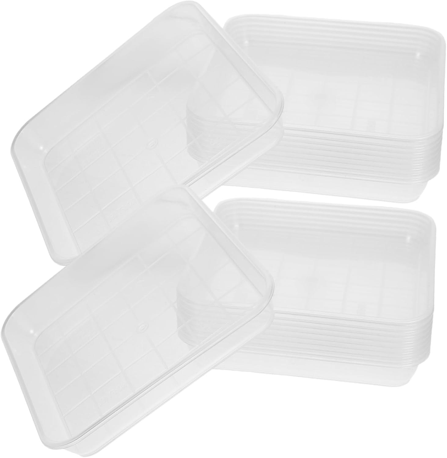 Toyvian 60pcs Plant Drip Trays Plant Saucers Pot Trays for Flower Pot Potted Indoor