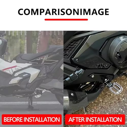 For XADV750 2025 X-ADV750 2025 XADV 750 X-ADV 750 2021-2023 2024 2025 Motorcycle Accessories Foldable Passenger Footpegs Rear Foot Pegs Footrest by YANLHXXR - Image 7
