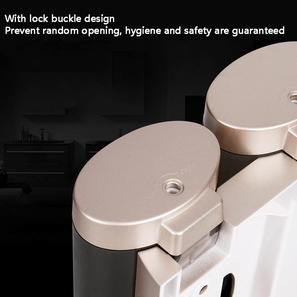 Dispensador de jabón manual montado en la pared, bomba de ducha de plástico para baño, cocina, práctico soporte de jabón líquido, fácil de usar, diseño que ahorra espacio