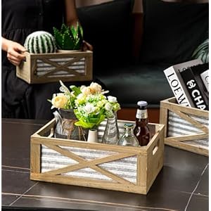Setof3nestingwoodencratesrusticwoodenstoragecontainerboxeswithcutouthandlesdecorativefarmhousewoodbasketsfordisplaybarndoorgray Urban Country Home Decor Set of 3 nesting wooden crates rustic wooden storage container boxes with cutout handles decorative farmhouse wood baskets for display barn door gray urban country home decor