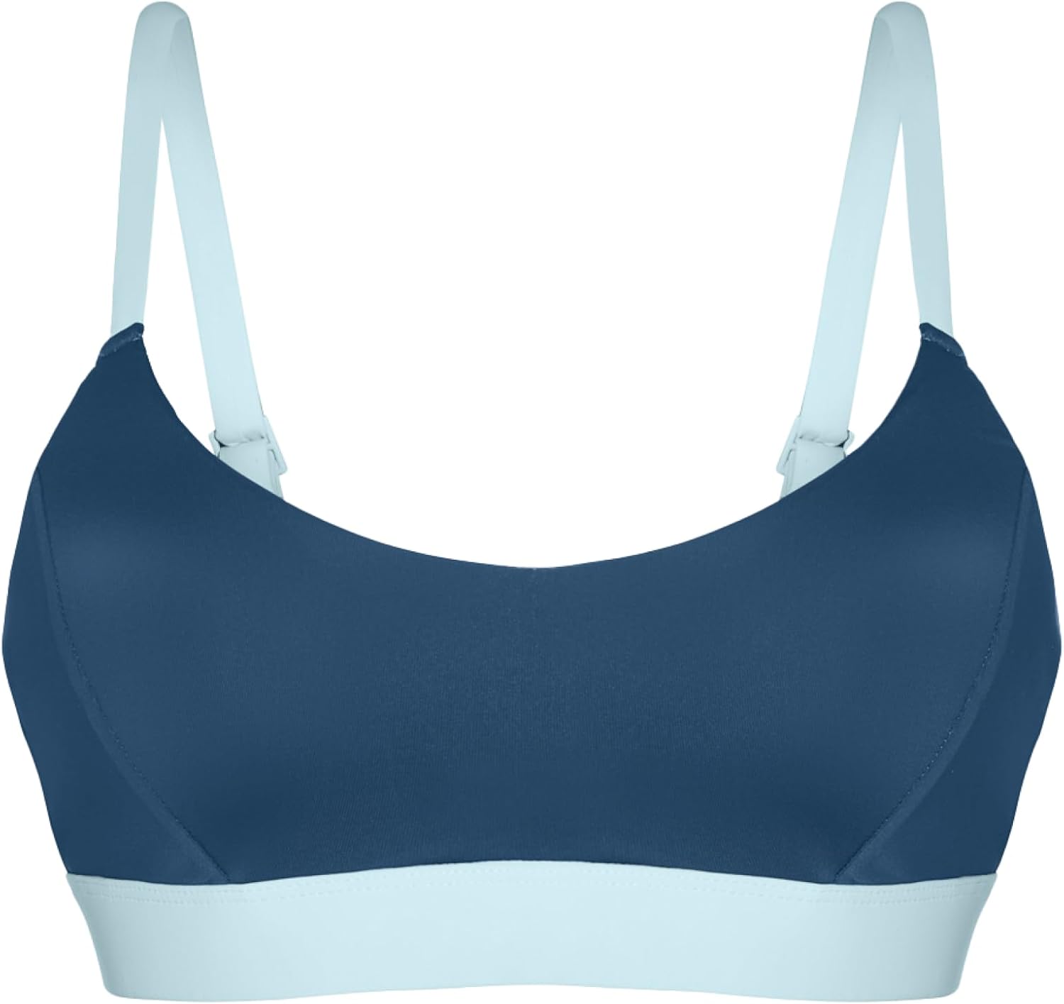 KNIX Women Swim Scoop Bikini Top – UPF 50+ Swimwear, Removable Cups, Supportive Fit