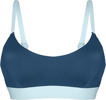 KNIX Women Swim Scoop Bikini Top UPF 50+ Swimwear, Removable Cups, Supportive Fit