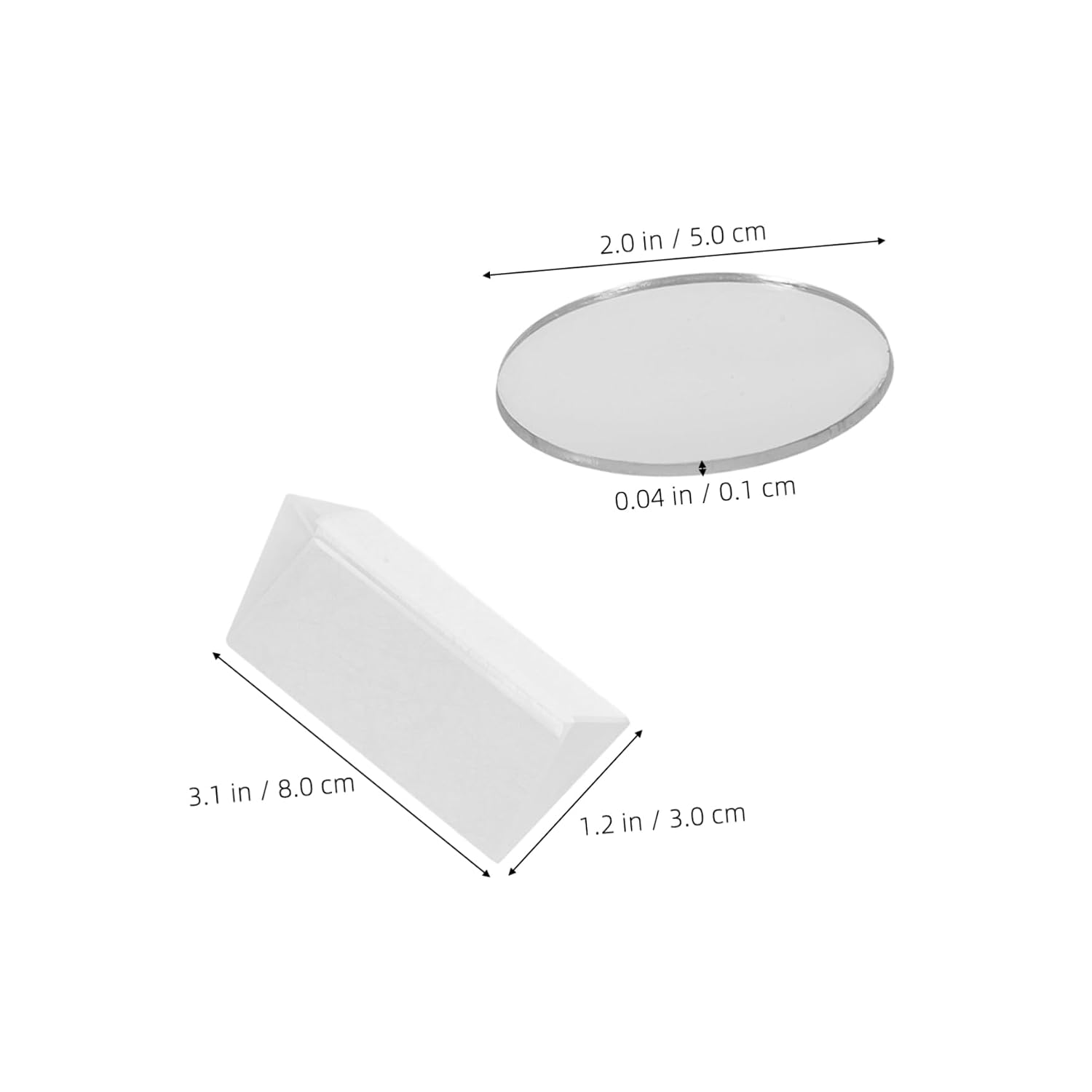 GLEAVI 1set Physics Optical Lens Experiment Kit Convex and Concave Lenses for Science Teaching Outdoor Bird Watching and Photography Enhancements