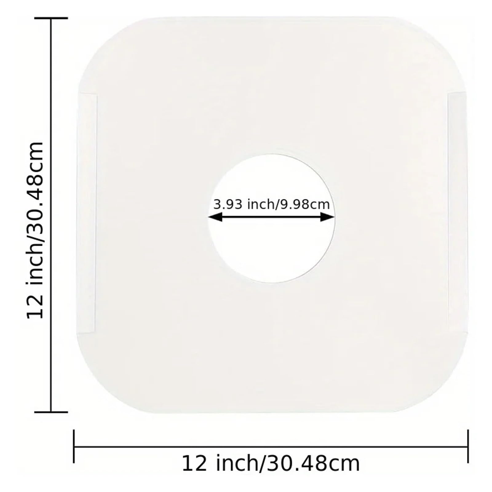 Copertine interne per dischi in vinile 10/20/50 PCS 12 pollici Maniche in vinile Angolo arrotondato Carta Kraft LP interne Copertine di album Foro centrale for la protezione dei dischi(White 50PCS)