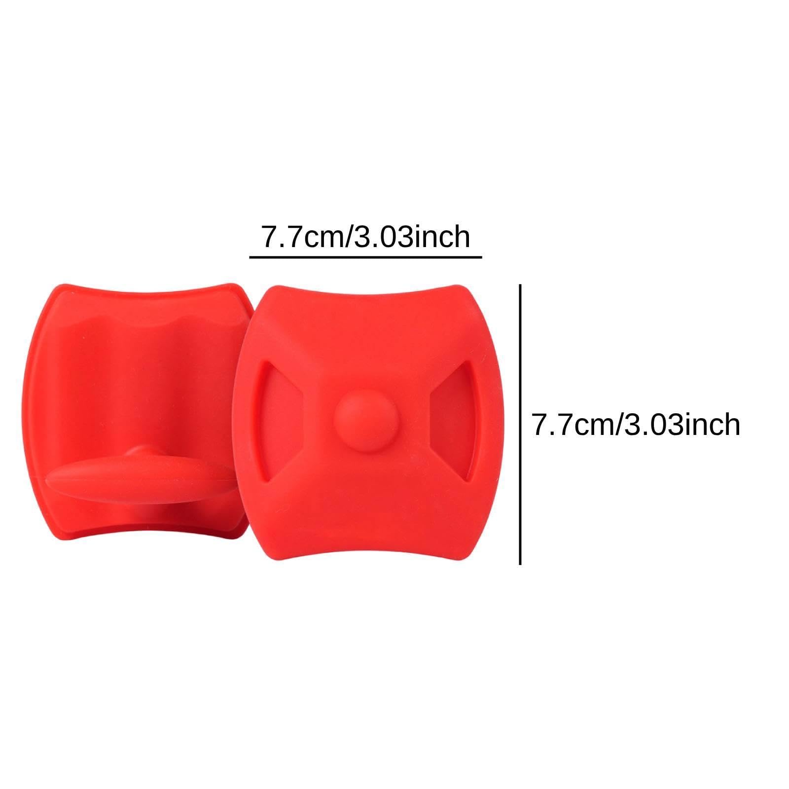 Lot 2 poignées Musculation avec Protection Paume en Silicone pour haltères et haltères.
