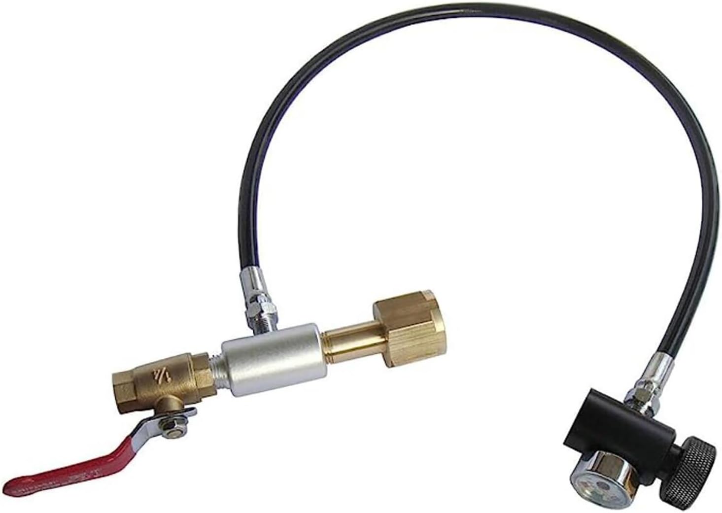 GFSP Paintball 10"/24"/36" High Pressure Hose W21.8 CO2 Tank Fill Refill Station