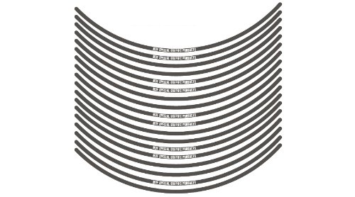 エムディーエフ リムストライプ ソリッドタイプ ダークグレー 4mm幅 12インチ RIM-4M-DG-12