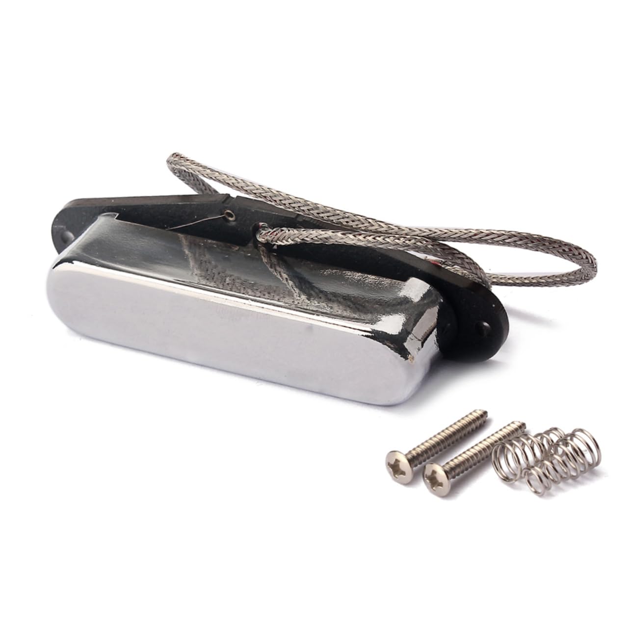 Pickup per Chitarra Elettrica Vintage V Gma01 Set da 5 | Bassi, Bobina in Fibra e Supporto Abs Nero, Piastra Base in Rame, 5 Magneti