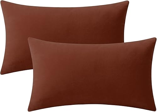 Vista 127 de Juego de 2 fundas de almohada de terciopelo para sofá y cama, 18 x 18 pulgadas, color verde azulado