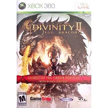 Video Game Divinity 2 Ego Draconis RARE Gamestop Pre-order Edition with Bonus Content (Xbox 360) Book