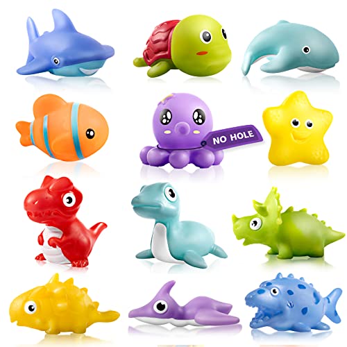Image of Hely Cancy Infant Bath Toys for 18 Months - No Hole Animal Bathtub Toys, Baby Bath Tub Toys