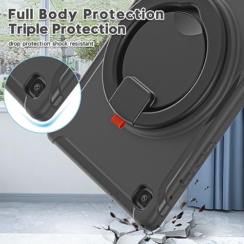 Coque Samsung Tab A7 incassable protège écran intégrale noire - 2