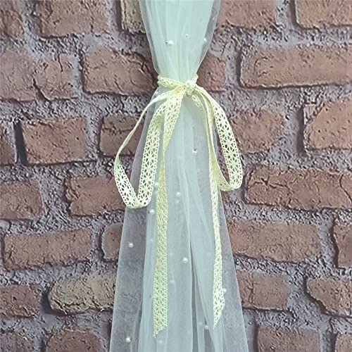 Tinwin Beige Cotton Lace Trim Craft Lace Crochet Sewing Lace Ribbon For Crafts And Diy Decoration Bridal Wedding 40 Yards-1 #TOP7