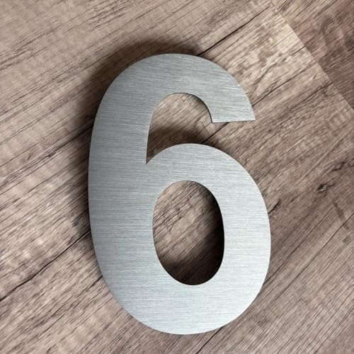 Grandes lettres numériques et numéros de maison en acier inoxydable - 5