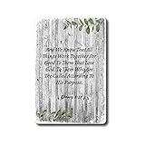 XIXIUQW Bible Romans 8:28 and We Know That All Things Work Together for Good to Them That Love God Wall Decor Bar Club Novelty Funny Bathroom Toilet Paper Retro Parlor Cafe Store 12x16inch