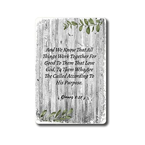 XIXIUQW Bible Romans 8:28 and We Know That All Things Work Together for Good to Them That Love God Wall Decor Bar Club Novelty Funny Bathroom Toilet Paper Retro Parlor Cafe Store 12x16inch