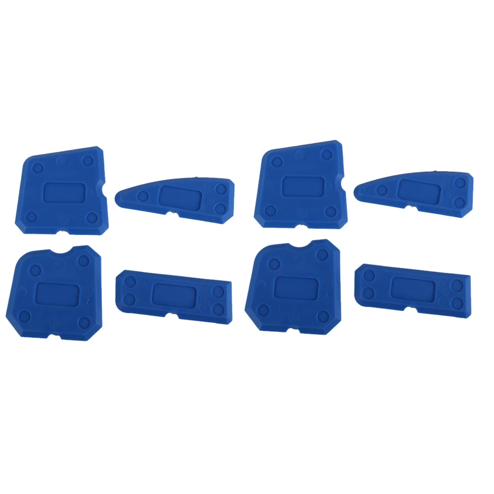 Jnchdghwa Blue 8 Pcs Silicone Sealant Spreader Profile Applicator Tile Grout Tool Home Help