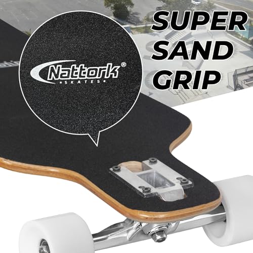 Nattork 42 Inch Drop-Through Longboard