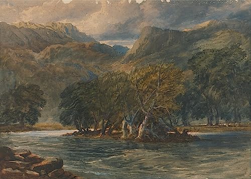 Cuadro de lienzo vintage de David Cox: decoración para pared de dormitorio en 60x90cm