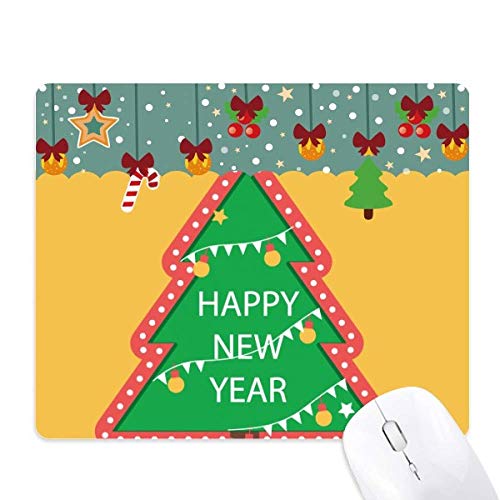 Tapis de souris Noël cadeau original avec portrait de sapin en dessin animé