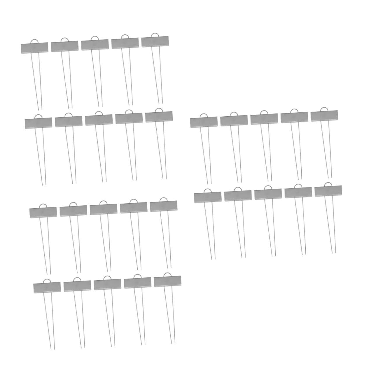 Abaodam 3 Set Etichetta Di Giardinaggio Marcatore Da Giardino Resistente Alle Intemperie Tag Di Piantagione Tag Del Giardino Per All'aperto Silver 10 Pezzi * 3