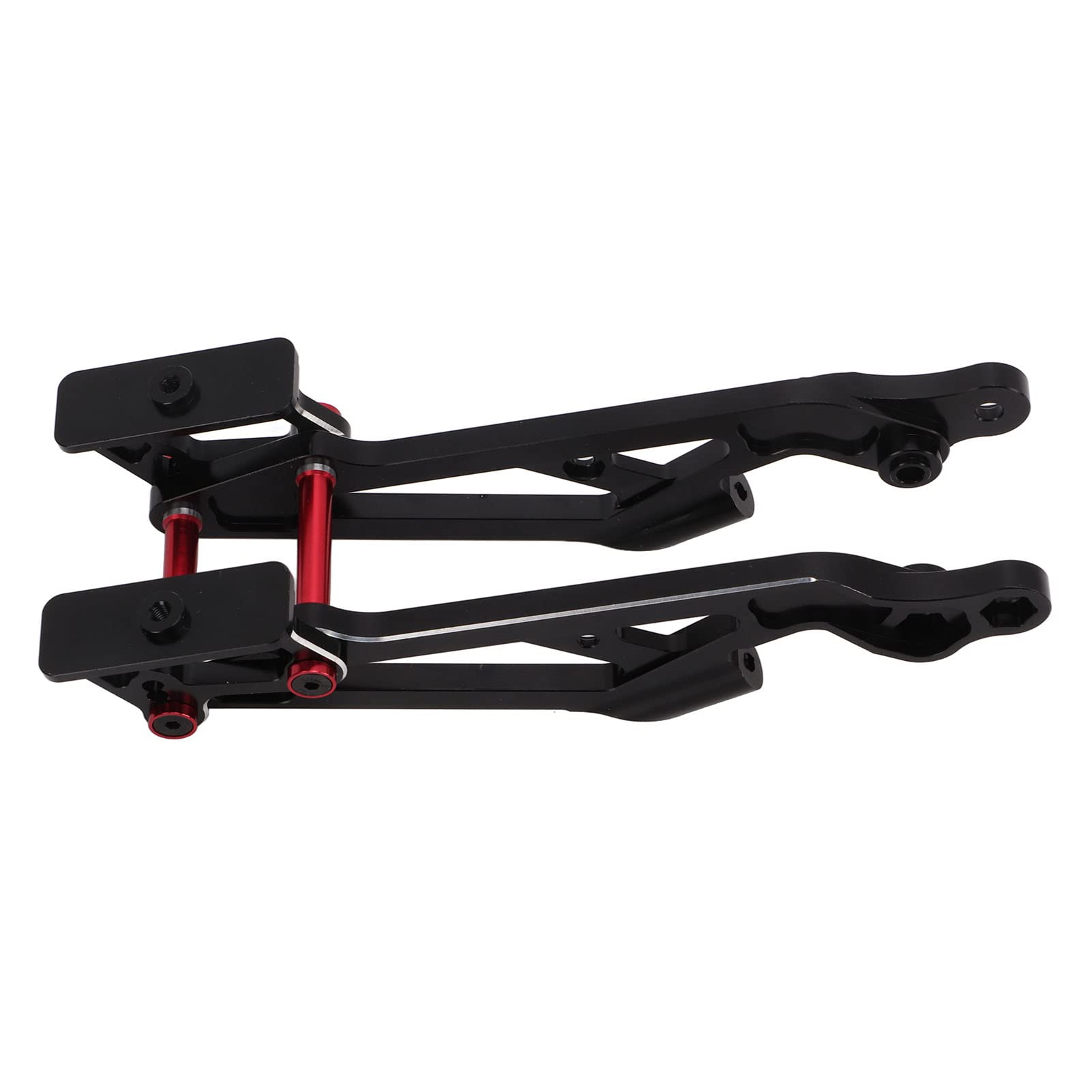 QANYEGN RC Rear Wing Mot RC Car Aries, Aluminum Rear Wing Mot Upgrade Parts for 1/8 (Black Red)