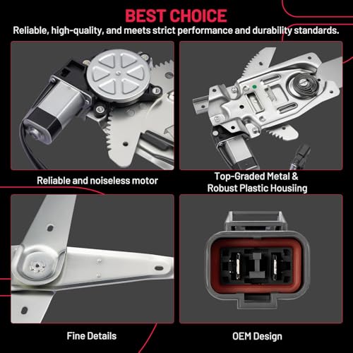 Image of BDFHYK 741-756 Power Window Regulator with Motor Front Left, Compatible with 1996-2007 Ford Taurus, Compatible with 1996-2005 Mercury Sable