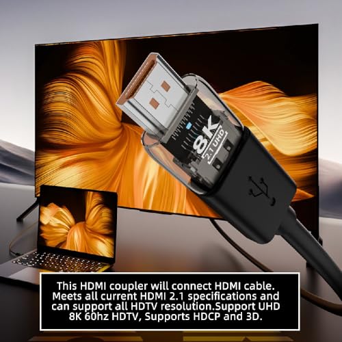 cablecc 3PCS HDMI 2.1 Extension Adapter - M-F 8K 3 piezas miniatura 3