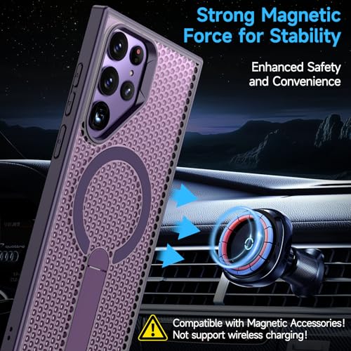 Coque Samsung S22/S23 Ultra MagSafe anti-choc avec structure thermique