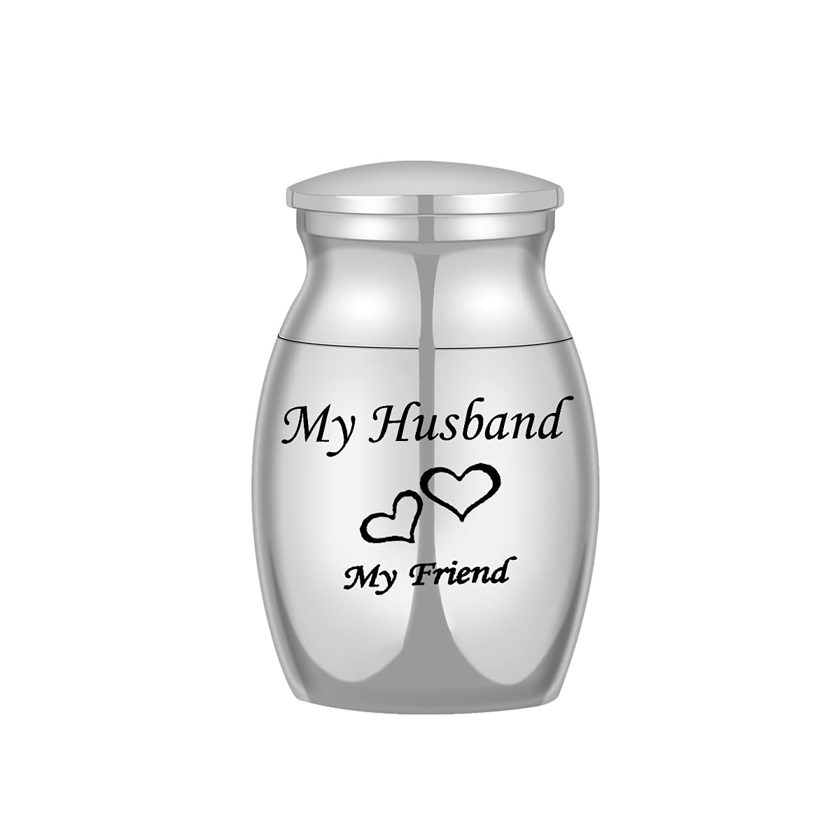 ZCBRISK Mini-Sized Cremation Urns for Ashes Holder Funeral Memorial Keepsake Jewelry My Friend My Husband โ image 1