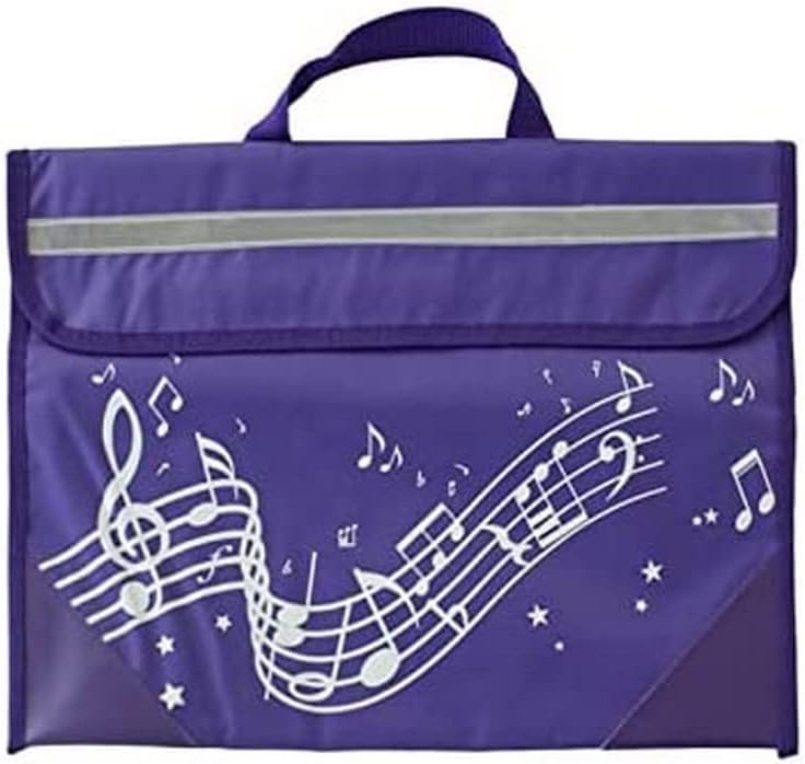 Wavy Stave Music Bag - Purple