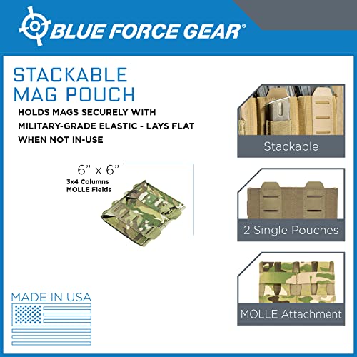 Stackable Mag Pouch By Blue Force Gear | Molle Magazine Pouch Sizes (Ranger Green) #TOP1
