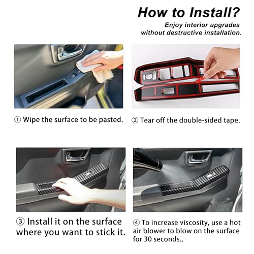 Panel Trasero Portavasos de Fibra de Carbono Real para Toyota Camry miniatura 5