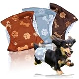 【獣医師監修】 マナーベルト 犬 男の子 3点セット お漏らし対策 サイズ調整可能 マーキング防止 防水加工 おむつ オス 介護用 高吸収性 Hiquolitapet (肉球模様, XS)