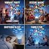 PGonline Dynamic Rotating LED Projector Light, USB Ocean Projector with 360 Rotating, Gifts for Kids Birthday, Night Light Projector for Bedroom, Party, Home #5