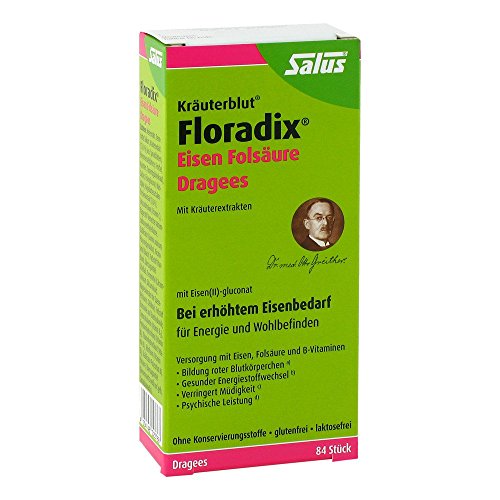 Floradix Eisen Folsäure Dragees 84 stk