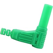 4mm Right Angles Banana Plugs Connector with Nylon, Green