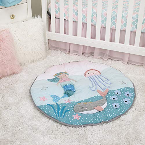 NoJo Sugar Reef Mermaid 4 Piece Nursery Crib Bedding Set - Image 5